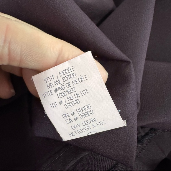 Theory Plum Miyani Wool Blend Dress - Picture 7 of 7